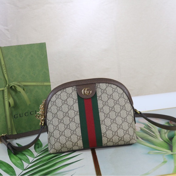 Gucci GG Supreme Ophidia Dome Small Shoulder Bag - Picture 1 of 9